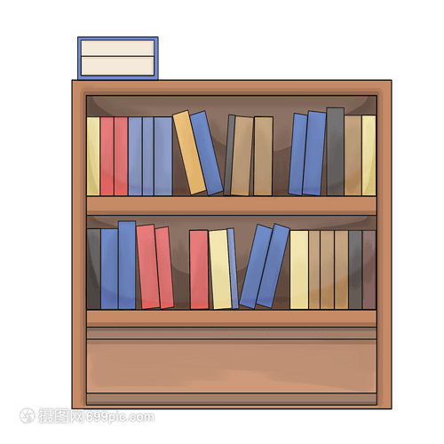 卡通書架